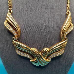 Vintage Avon Rhinestone Necklace, Billy Dee Williams Undeniable Book Piece 1991